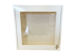 Ablakos süteményes doboz 23x23x5cm 1 db