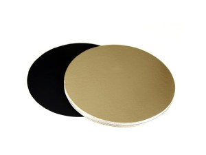 Arany/fekete kétoldalú Tortakarton 32 cm
