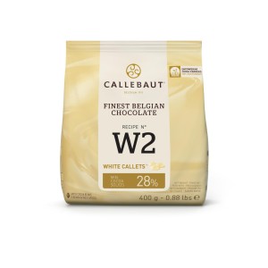 CALLEBAUT W2NV Belga Fehér Csokoládé Pasztilla 400 g